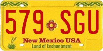 NM license plate 579SGU