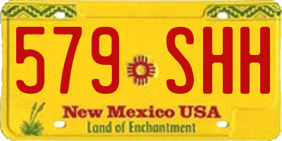 NM license plate 579SHH