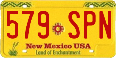 NM license plate 579SPN