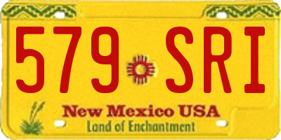 NM license plate 579SRI