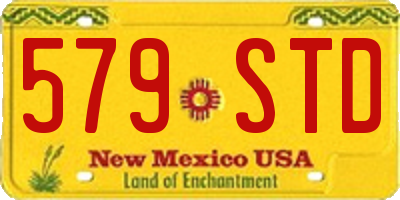 NM license plate 579STD