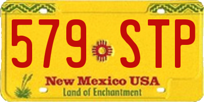 NM license plate 579STP