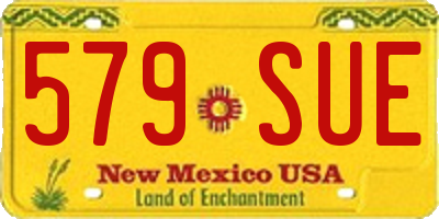 NM license plate 579SUE