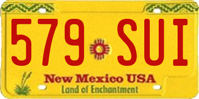 NM license plate 579SUI