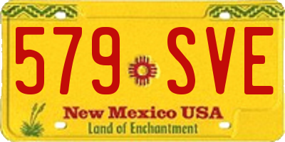 NM license plate 579SVE