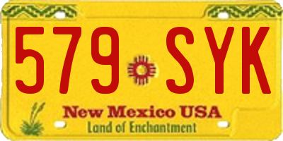 NM license plate 579SYK