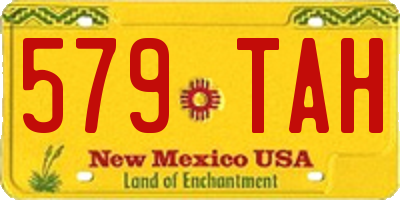 NM license plate 579TAH