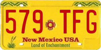 NM license plate 579TFG