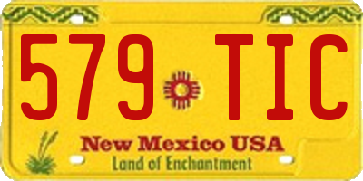 NM license plate 579TIC