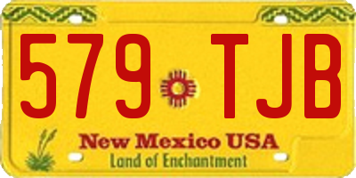 NM license plate 579TJB