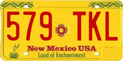 NM license plate 579TKL
