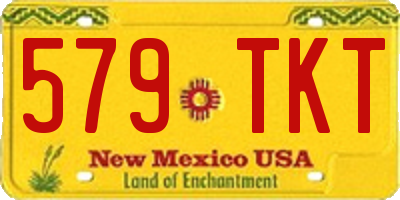 NM license plate 579TKT