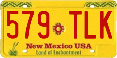 NM license plate 579TLK
