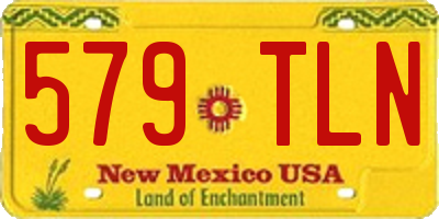 NM license plate 579TLN