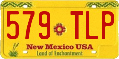 NM license plate 579TLP