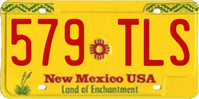 NM license plate 579TLS