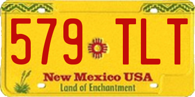 NM license plate 579TLT