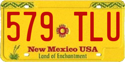 NM license plate 579TLU