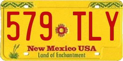 NM license plate 579TLY
