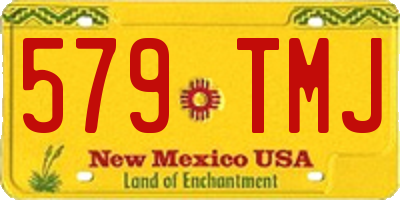 NM license plate 579TMJ