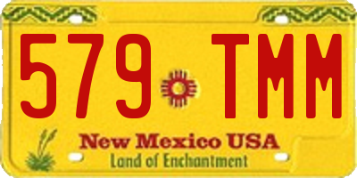 NM license plate 579TMM