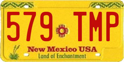 NM license plate 579TMP