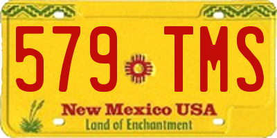 NM license plate 579TMS