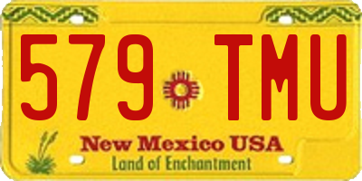 NM license plate 579TMU