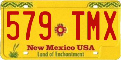 NM license plate 579TMX