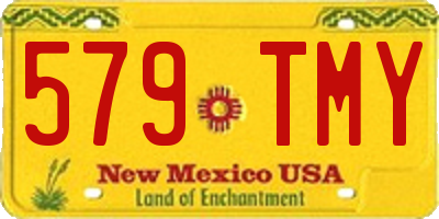NM license plate 579TMY