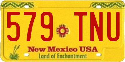 NM license plate 579TNU