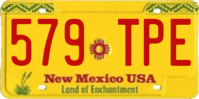 NM license plate 579TPE
