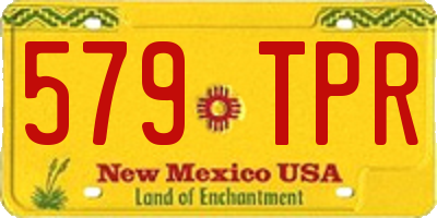 NM license plate 579TPR