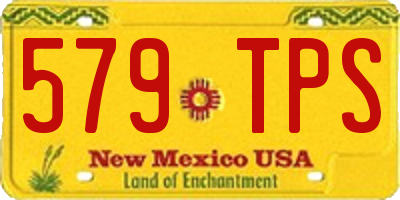 NM license plate 579TPS