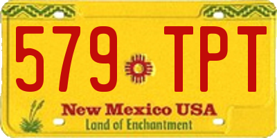 NM license plate 579TPT