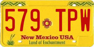 NM license plate 579TPW