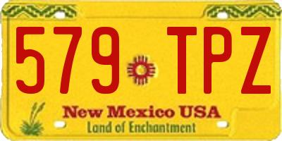 NM license plate 579TPZ