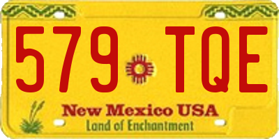 NM license plate 579TQE