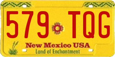 NM license plate 579TQG