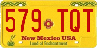 NM license plate 579TQT
