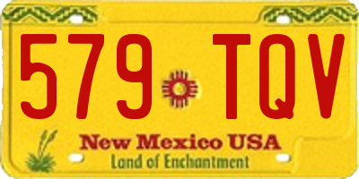 NM license plate 579TQV