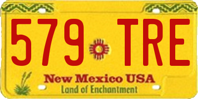 NM license plate 579TRE