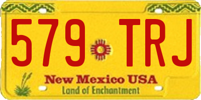 NM license plate 579TRJ