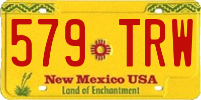 NM license plate 579TRW