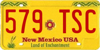 NM license plate 579TSC