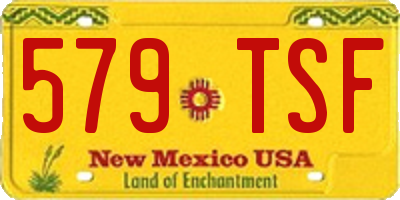 NM license plate 579TSF