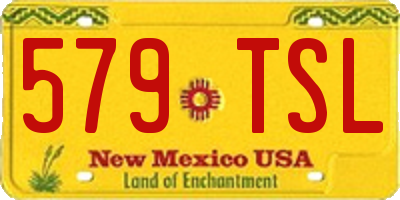 NM license plate 579TSL