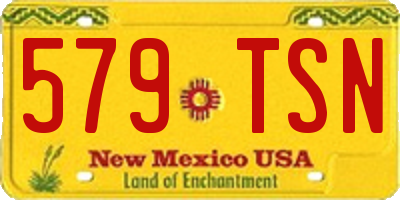 NM license plate 579TSN