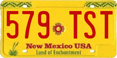 NM license plate 579TST
