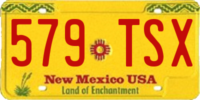 NM license plate 579TSX